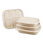 Disposable Food Delivery Lunch Box Containers with Lid