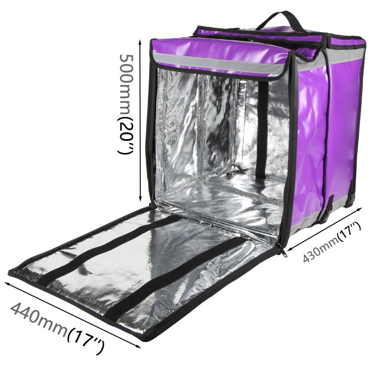 Top and Side Open Pizza Delivery Backpack Bag Insulated Food Delivery Box