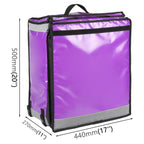 Top and Side Open Pizza Delivery Backpack Bag Insulated Food Delivery Box