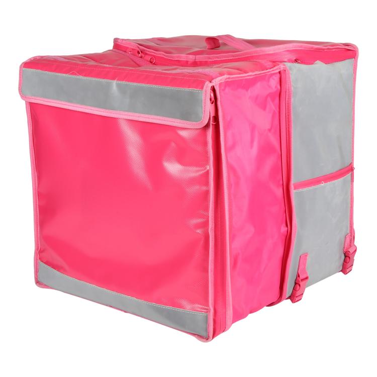 Top and Side Open Dual-Layer Pizza Delivery Backpack Bag Insulated Food Delivery Box, Size: 42x42x41cm