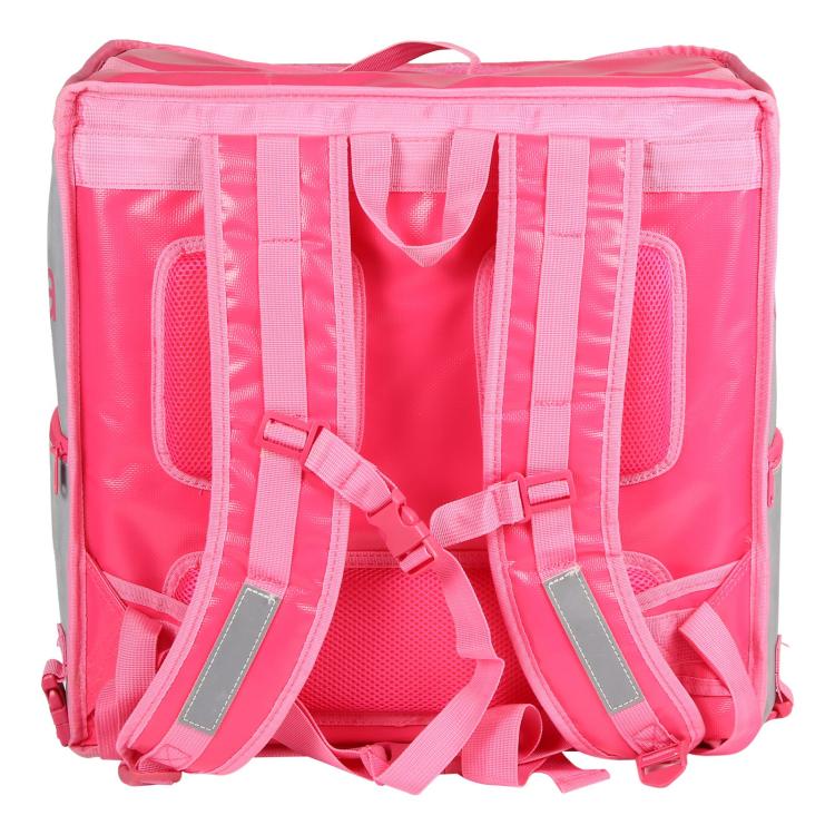 Top and Side Open Dual-Layer Pizza Delivery Backpack Bag Insulated Food Delivery Box, Size: 42x42x41cm