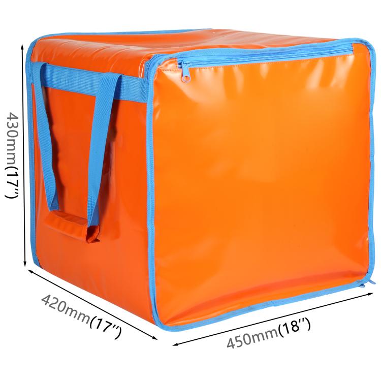 Front-opening Dual-Layer Pizza Delivery Carry Bag Insulated Food Delivery Box, Size: 45x42x43cm