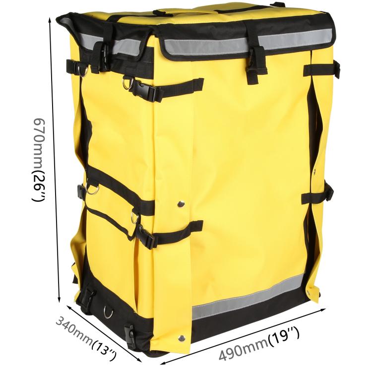 Top-opening Pizza Delivery Backpack Bag Insulated Food Delivery Box, Size: 49x34x67cm