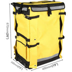 Top-opening Pizza Delivery Backpack Bag Insulated Food Delivery Box, Size: 49x34x67cm