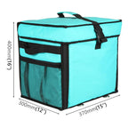 Top-opening Pizza Delivery Carry Bag Insulated Food Delivery Box, Size: 40x30x37cm