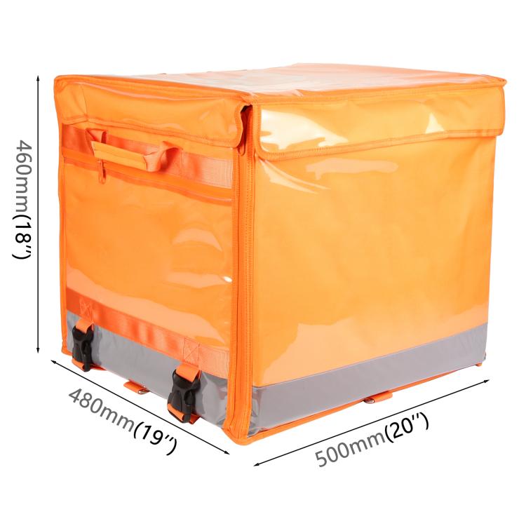 Top-opening Pizza Delivery Backpack Bag Insulated Food Delivery Box, Size: 50x48x46cm