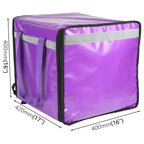 Front-opening Pizza Delivery Backpack Bag Insulated Food Delivery Box, Size: 40x42x40cm