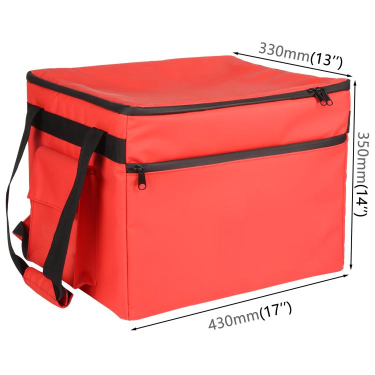 Front-opening Pizza Delivery Backpack Bag Insulated Food Delivery Box, Size: 43x35x33cm