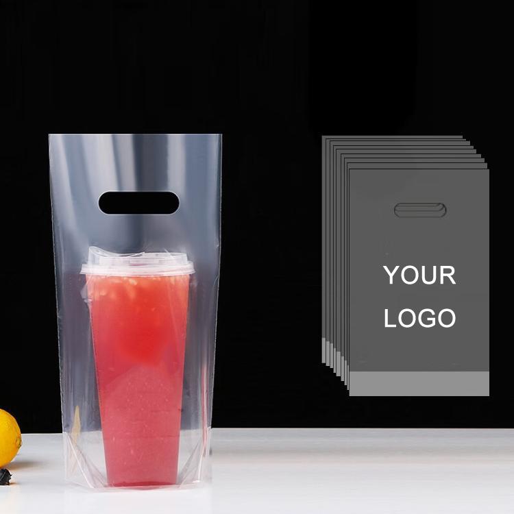 Milk Tea Coffee Disposable Takeout Bags, 100 bags in one package, 90mm Single Cup 700ml, 98mm Single Cup 700ml, 90mm Double Cup 700ml, 98mm Double Cup 700ml, 120mm Overlord Cup 1000ml