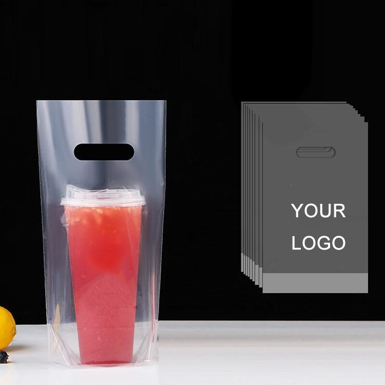 Milk Tea Coffee Disposable Takeout Bags, 100 bags in one package, 90mm Single Cup 700ml, 98mm Single Cup 700ml, 90mm Double Cup 700ml, 98mm Double Cup 700ml, 120mm Overlord Cup 1000ml