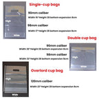 Milk Tea Coffee Disposable Takeout Bags, 100 bags in one package