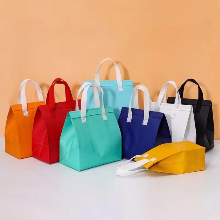 Aluminum Foil Thermal Takeaway Bag, 50 Bags In One Package, Size: 21x26x11cm